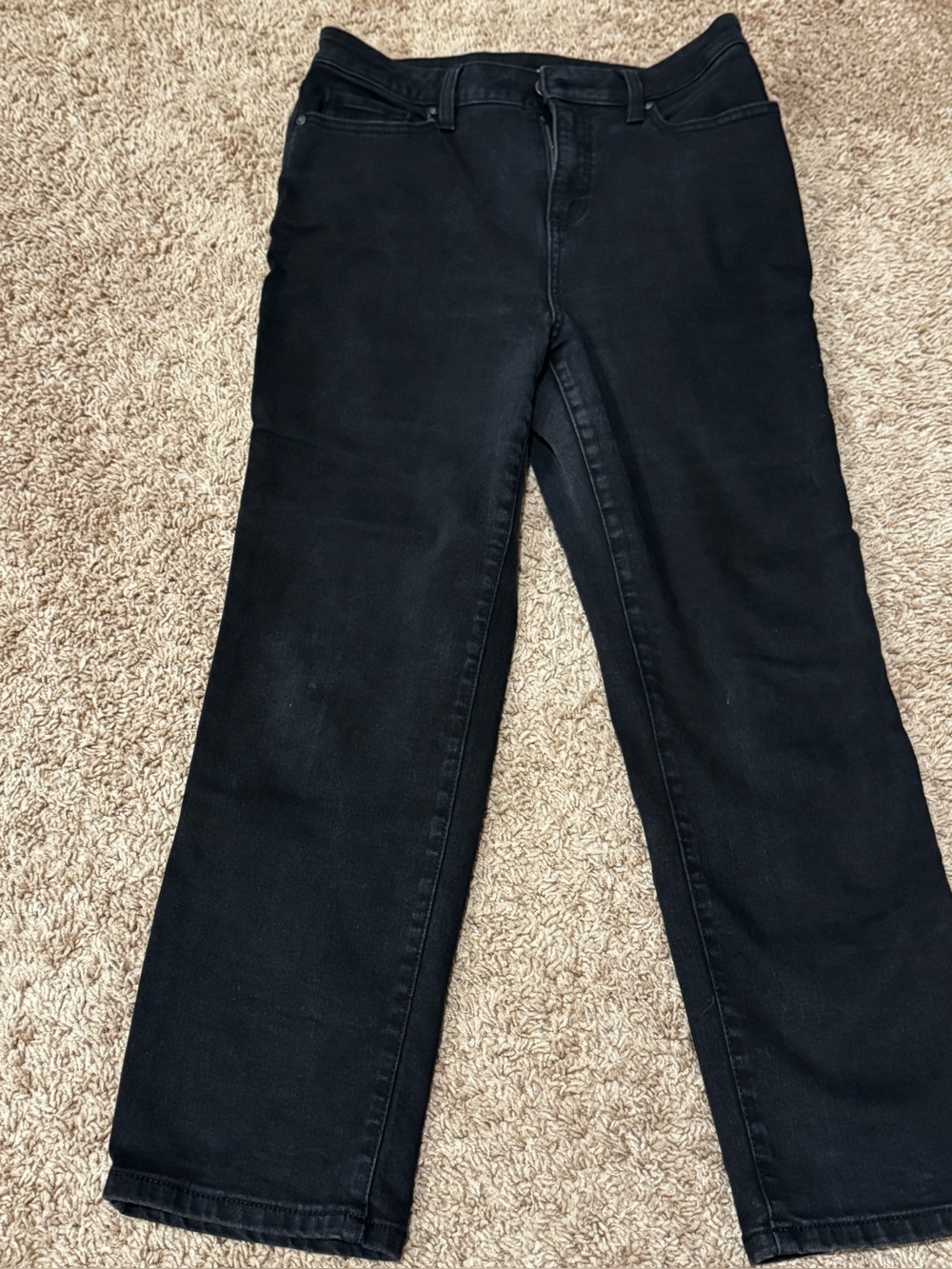 Style&Co. Women's Black Straight-Leg Jeans size 10 P